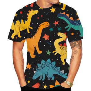 Cartoon <b>Dinosaur</b> Pattern 3D Print <b>T</b>-<b>Shirt</b> Summer Men O-Neck Short Sleeve <b>T</b> <b>shirt</b> Casual Oversized Tops Streetwear Men Clothing - Product Image 1