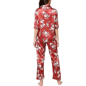 Conjunto de Pijama Informal y Elegante para Mujer, de Manga Corta, Transpirable, 100% Algodón de Terciopelo, para Primavera, Verano y Otoño - Product Image 2