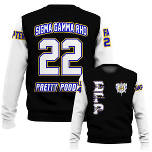 Sigma Gamma Rho เสื้อสเวตเตอร์คอกลมของผู้หญิง1922สีฟ้าทองเสื้อผ้าแบบสวมหัวผ้าฟลีซแบบพรีเมียมของขวัญสำหรับฤดูหนาว - Product Image 6