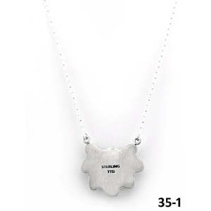 Collier artisanal en argent sterling du sud-ouest avec motifs Palomino Golden Hills et floraux – Cadeau - Product Image 4