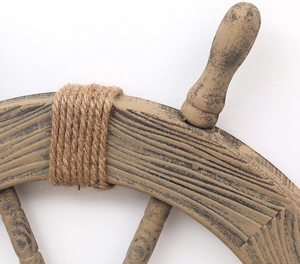 Conception de roue de bateau suspendue en bois fantaisie avec la meilleure conception d'aspect antique en bois de qualité à bas prix - Product Image 6