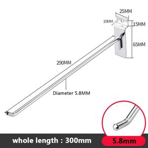 Ganchos Metálicos Cromados HOOKEI para Panel Perforado, de 50mm-300mm, Ganchos Duraderos de Malla Metálica con Capacidad de hasta 9.9 lb para Uso en Tiendas y Comercios - Product Image 3