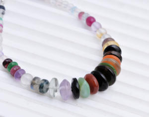 Cuentas Lisas de Gemas Mixtas | 7 Pulgadas 3mm a 10mm Cuentas Suaves de Piedras Preciosas Naturales Mixtas para la Elaboración de Joyería Fina - Product Image 1