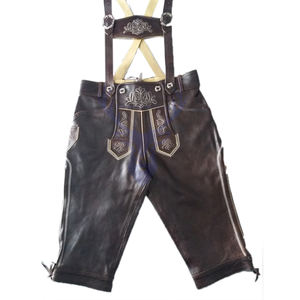 Ropa de calle Hombres tradicionales Herren Trachten Bavarian Kniebundhosen, Pantalones largos Herren alemanes - Product Image 3