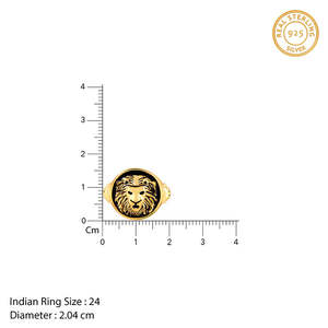 Moda Golden Roar Lion Him Rose Gold Rodio Plated Inlaid Cluster Ring Princess Cut Diamond Trendy Animal Shape 925 - Product Image 6