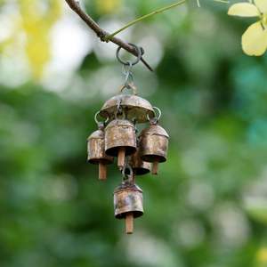 Iron Powder Coated <b>Wind</b> <b>Chimes</b> | Weather Resistant <b>Garden</b> Outdoor Dcor - Product Image 1