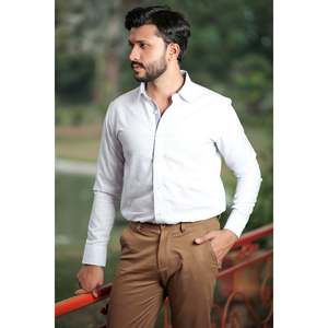 Pantalón Chino Unze London 100% Algodón Antiarrugas, Color Liso, para Todas las Temporadas, con Logotipo Personalizado, Decoraciones con Botones, Corte Recto, Talla XL, Tejido de Color - Product Image 3