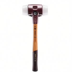 Marteau à tête souple SIMPLEX avec manche superplastique blanc HALDER, longueur 350 mm, diamètre de la tête 50 mm, pour bois moyen-dur, métal et artisanat - Product Image 3