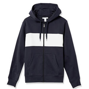 Sudadera con Capucha para Hombre 100% Algodón al por Mayor con Cierre y Logotipo Personalizado, Estampado Sólido, Técnicas de Teñido Anudado y Teñido Liso - Product Image 1