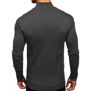 Blusa casual tejida de manga larga para mujer, corte ajustado, color liso, con botones, control de abdomen, ¡gran oferta! Camisa de hombre de secado rápido. - Product Image 4