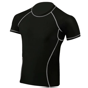 OEM Custom RashGuard BJJ <b>Surf</b> Shirt Sublimation Compression <b>Print</b> Short Long Sun Protection Rash Guard - Product Image 2