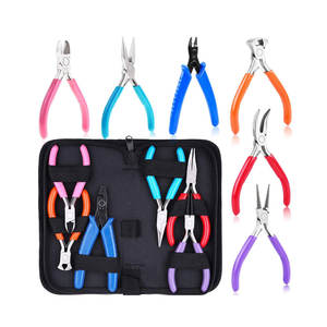 ชุดเครื่องมือประดับลูกปัด OEM ชุดเครื่องมือเพื่อความสบายที่แม่นยำเครื่องมือทำเครื่องประดับกระเป๋าสีดำเพื่อใส่ชุดลูกปัดคีม - Product Image 1