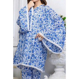 Mới Phong Cách Thiết Kế Độc Đáo In Giản Dị Mặc Dài Kurta & Pajama Bộ Quần Áo Dân tộc Mới Nhất Thiết Kế 2 Mảnh Trang Phục Cho Phụ Nữ - Product Image 3