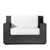 Chaise longue d'extérieur moderne en aluminium, coussin amovible imperméable, fauteuil de patio, mobilier de jardin, mobilier de bord de piscine