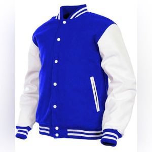 Hecho en fábrica Precio bajo Nueva mejor calidad Hecho a medida Adulto y joven Letterman Jacket Color Fleece Varsity Jacket para hombres Custom - Product Image 1