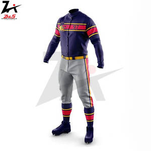 Uniformes de Béisbol Transpirables Estampados de Alta Calidad al por Mayor para Adultos, Ropa de Equipo Personalizable, Jersey de Entrenamiento para Hombre - Product Image 3