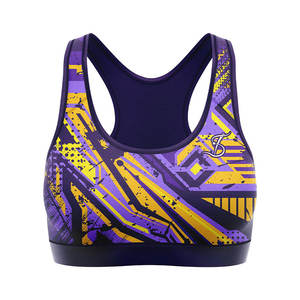 Soutien-gorge de sport pour femmes à séchage rapide tissu extensible confortable pour l'exercice quotidien soutien-gorge de sport pour femmes avec bretelles réglables - Product Image 6