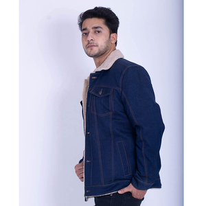 Fabricant d'usine, veste en jean en coton sur mesure, veste en jean, veste d'automne, manteau pour hommes - Product Image 4