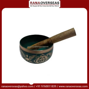 Meilleures ventes Rana Overseas Inc Bol chantant en métal en laiton Bâton en bois pour la guérison holistique Méditation Relaxation Casting - Product Image 2