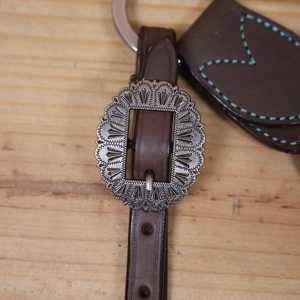 Western Horse Tack Set Cow Leather Hand Carved Design Breastplate With Sunflower Beaded Pattern from Direct Factory - Product Image 4