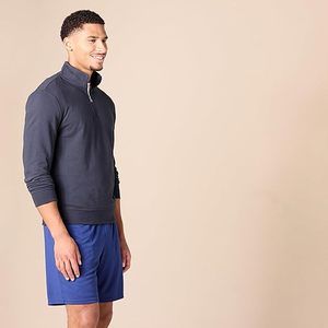 Sudadera Ligera de Felpa Francesa con Cuello Alto y Cierre de Cremallera para Hombre - Product Image 6