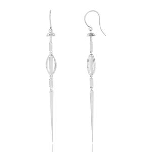Boucles d'oreilles épée en argent Sterling 925 de haute qualité, plaqué or rose, goutte unie, cadeau de mariage certifié tiers - Product Image 3