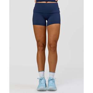 Shorts de course pour femmes Groovy à taille haute et pliables de 4 pouces - Product Image 1
