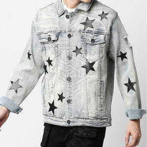 Veste en jean pour hommes à séchage rapide en gros pour la vente en ligne Veste en jean en polyester pour hommes personnalisée - Product Image 4