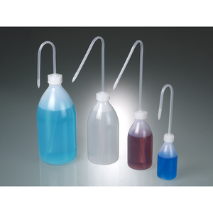 Bouteilles de laboratoire en plastique à poignée ergonomique ronde, faciles à utiliser, bouteille de lavage Burkle GmbH - Product Image 2