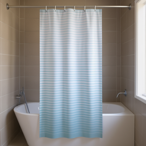 ORIZZONTI Celeste TTE 1301 1830 Fabric Shower <b>Curtain</b> (180x200cm) for Gedy Custom Size for Optimal Fit - Product Image 3