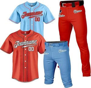 Uniforme de Béisbol Profesional Personalizado a Color, Jersey Sublimado con Botones Completos, con Marca del Equipo y Rendimiento a la Medida - Product Image 4