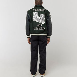 เสื้อแจ็กเก็ตเบสบอลผู้ชายปักลายกำมะหยี่ขนาดใหญ่พิเศษเสื้อแจ็คเก็ตบอมเบอร์ตัวอักษร - Product Image 6