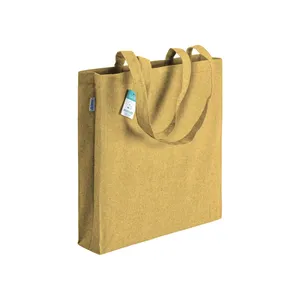 Borse Promozionali Ecologiche in Cotone Riciclato con Soffietto per lo Shopping - Product Image 6