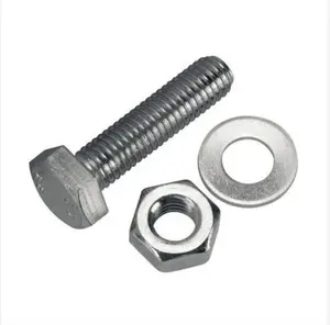 Made in India High Strength Grade stainless steel SS Hex Nut Bolt 1/2"-3" And Nut Washer Heavy Duty International Grade