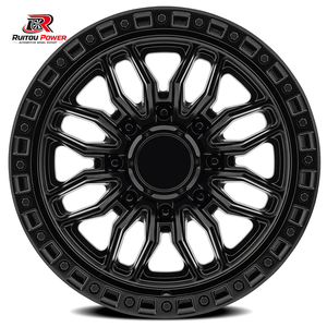 Rines Forjados Todoterreno con Diseño Cóncavo Profundo en Negro para SUV y Camionetas, 17, 18, 20, 22 Pulgadas, 5x127, 6x139.7, 8x165.1 - Product Image 4
