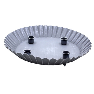 Juego decorativo de Hierro de 2 macetas de metal de tamaño mediano, macetas de piedra de humo para decoración de jardín hechas a mano a granel - Product Image 5