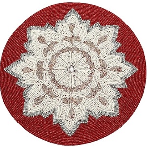 Produit le plus vendu Napperon jaune de forme ovale fabriqué en polyester Intérieur Extérieur Centre Table à manger Tapis décoratif pour la maison - Product Image 5