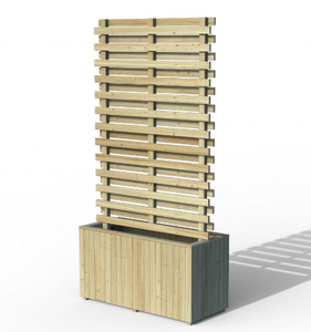 Jardinière intégrée et écran acoustique en bois - Product Image 4