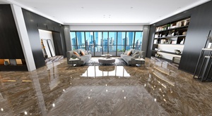 Carreaux de sol en porcelaine noire de style japonais de haute qualité 1000x1000mm garantie de 4 ans approvisionnement de luxe au Vietnam vente chaude design moderne - Product Image 3