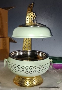 Platos de frotamiento de la mejor calidad hechos de acero inoxidable en combinación dorada con soporte fundido en instalación de tapa colgante de acero de latón - Product Image 5