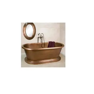 Customized double Slipper Free standing Antique Copper Whirlpool tub Luxury Villa Bronze Hot Tub Bath Tubs Whirlpools