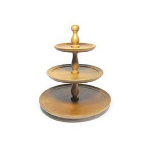 Lot de 2 présentoirs à dessert en bois pour gâteau de forme ronde de la meilleure qualité - Product Image 5