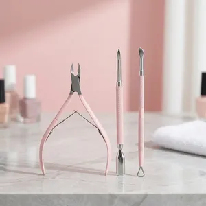 Ensemble professionnel de coupe-ongles en acier inoxydable, couleur arc-en-ciel, lame droite, pointe acérée, ouverture large, pour ongles épais, durable - Product Image 4