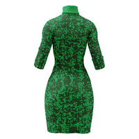 Automne et hiver nouveau pull en laine à col roulé américain européen femmes à manches longues mode femmes robe