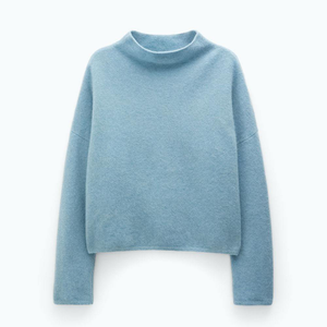 Pull-over décontracté en laine/cachemire pour femme, collection 2026, prix de gros, sur mesure - Product Image 1