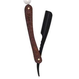 Rasoir de barbier pliant pour homme, outil de rasage manuel en acier inoxydable, rasoir de sécurité à lame droite pour l'épilation - Product Image 4