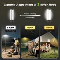 Lampes de camping avec télécommande et support, lanterne de camping rechargeable 14000 mAh, lumière de tente, lampe de travail magnétique 6000 lumens