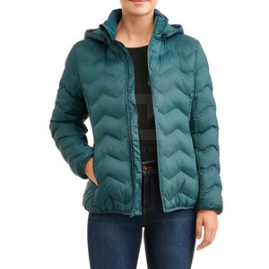 Doudoune réversible pour femmes longue à capuche chaude respirante coupe-vent écologique taille personnalisée - Product Image 3