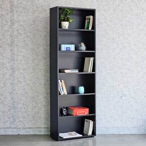 Étagère à 6 niveaux en bois de caoutchouc 60x25x180cm KS68239, organisateur de bureau polyvalent - Product Image 3