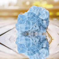 Spécimen minéral brut de grappe de cristal de célestite naturelle en gros pour les collectionneurs décoration de la maison guérison énergétique et Feng Shui